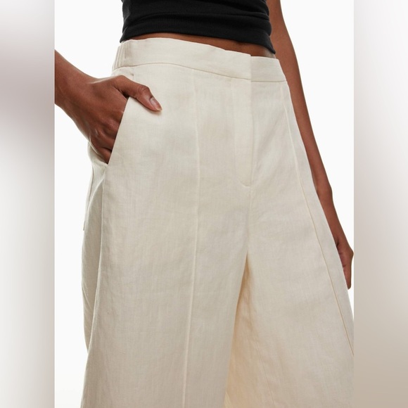 Aritzia Linen Culottes capris shorts - Picture 2 of 11